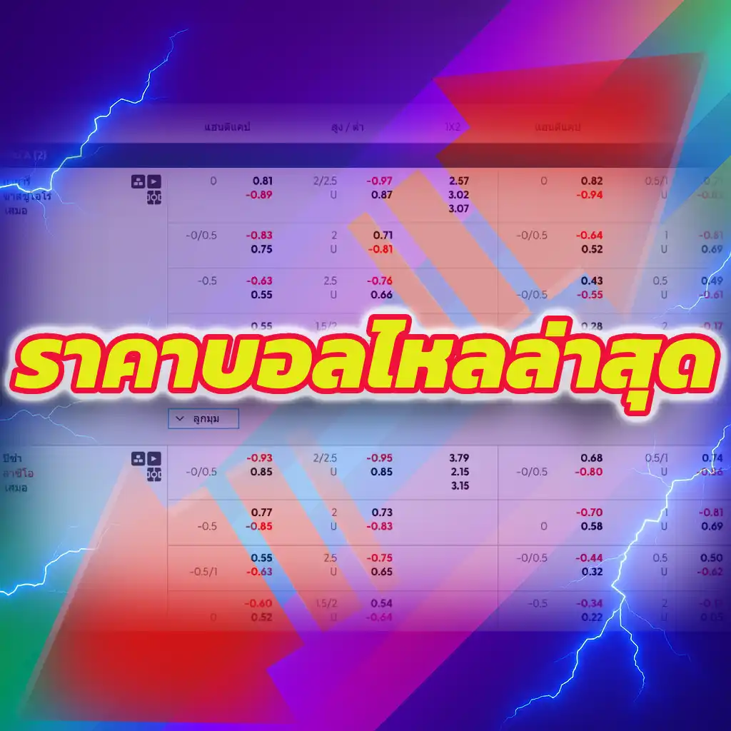 ราคาบอลไหลล่าสุด